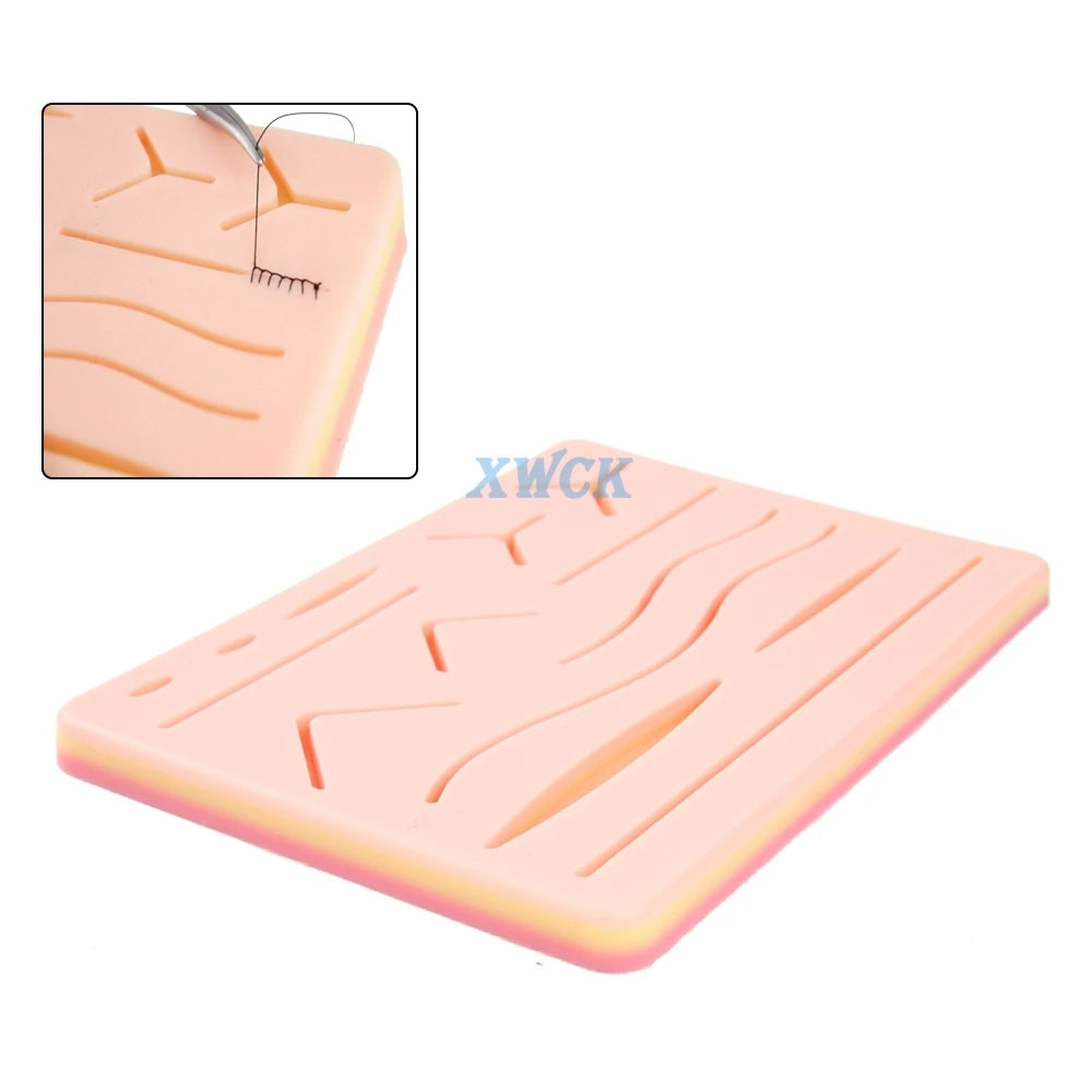17Pcs Silicone Suture Pad Kit &ndash; Practice Model With Tools