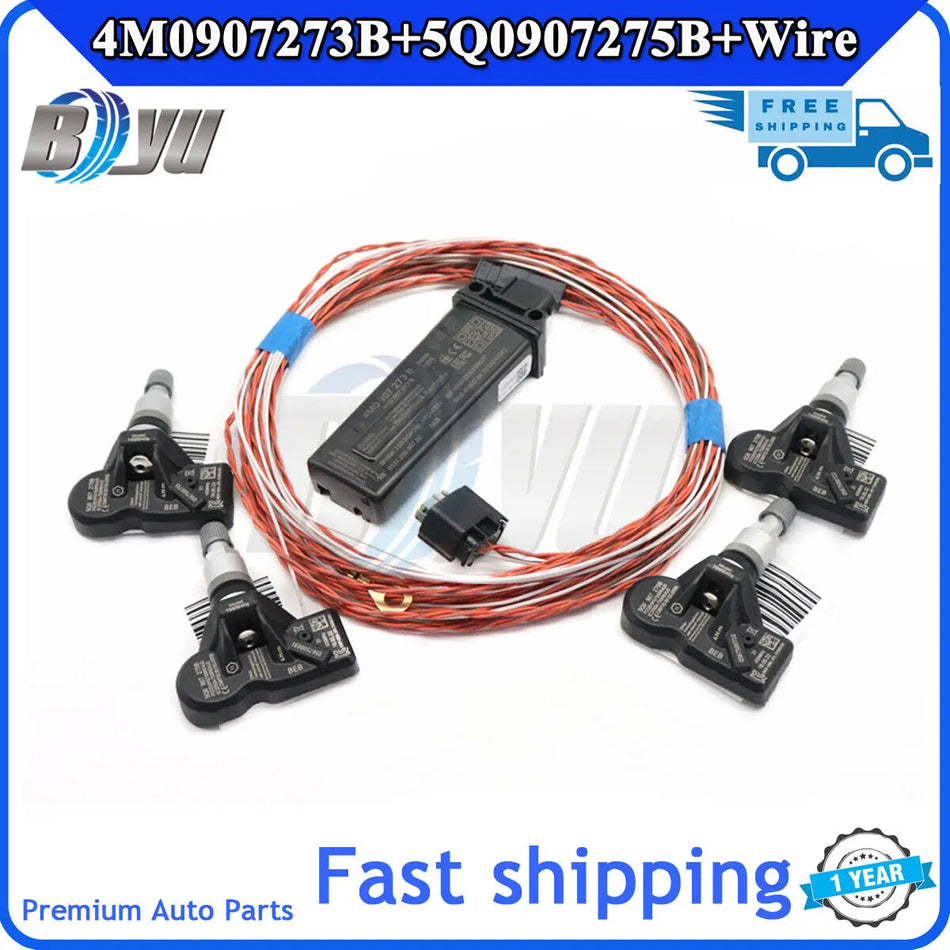 Audi A4 B9 433MHz için TPMS Sensör İzleme Sistemi Lastik Basıncı Sensörü Değiştirme