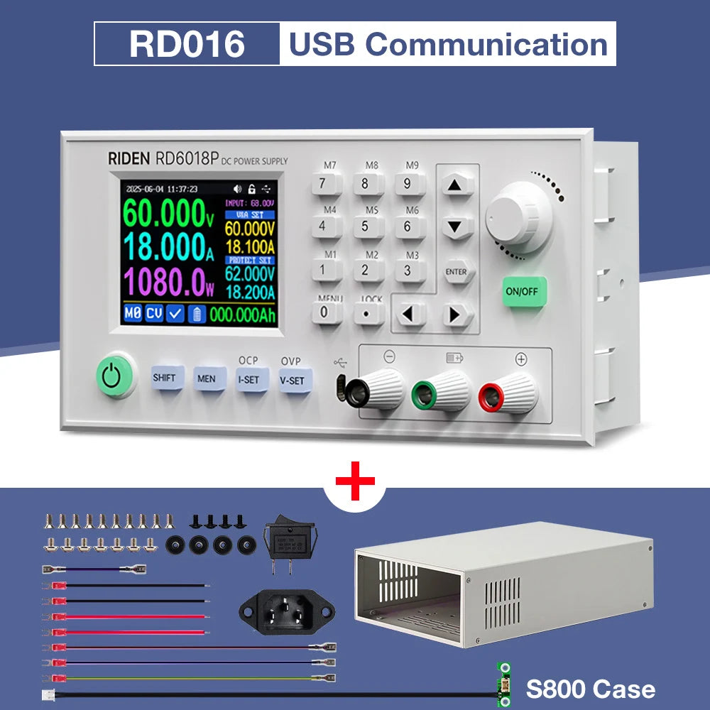 RD6018P D6018PW &ndash; Bench Power Supply USB WiFi Controller RD6018P S800
