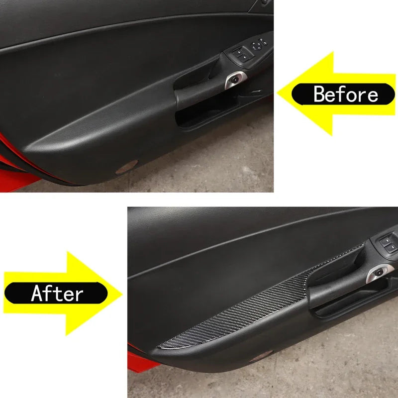 Chevrolet Corvette C6 Měkký panel z uhlíkových vláken na opěrku dveří