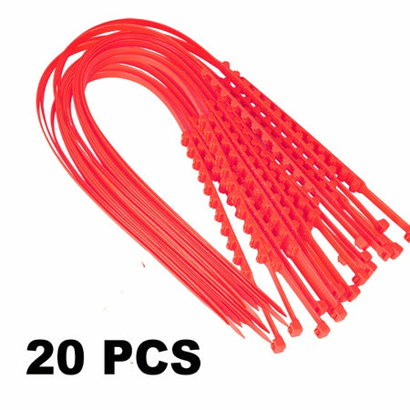 Anti Skid Snow Chains &ndash; Double Row Teeth For Winter Red 20pcs