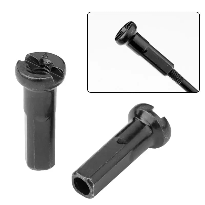 Brass Spoke Nipples Set &ndash; Durable Copper Construction for MTB and Road Bikes