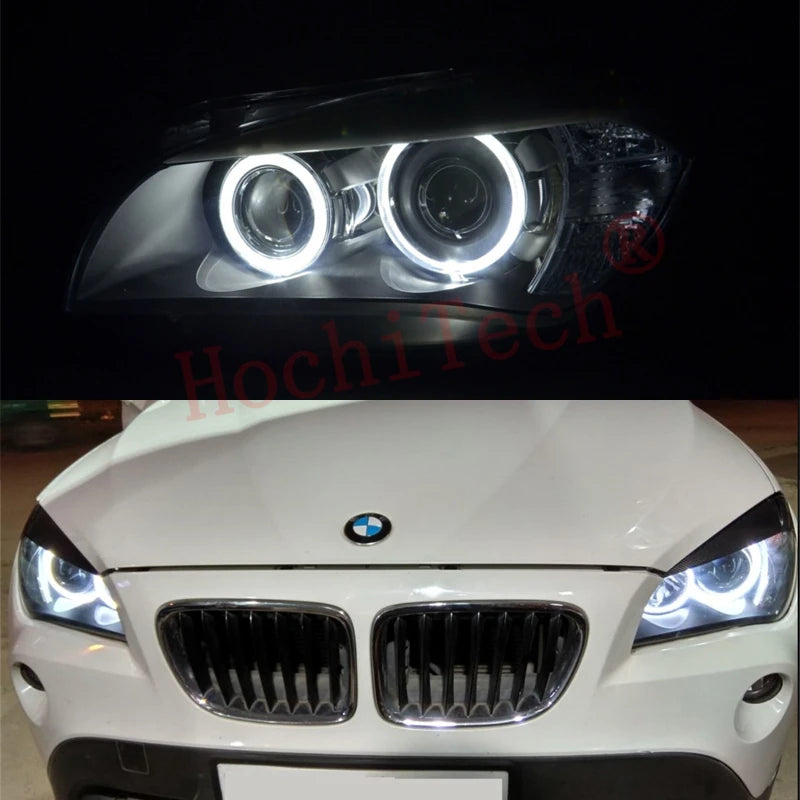 Fari LED in alluminio con Angel Eyes per BMW X5 E70 E90