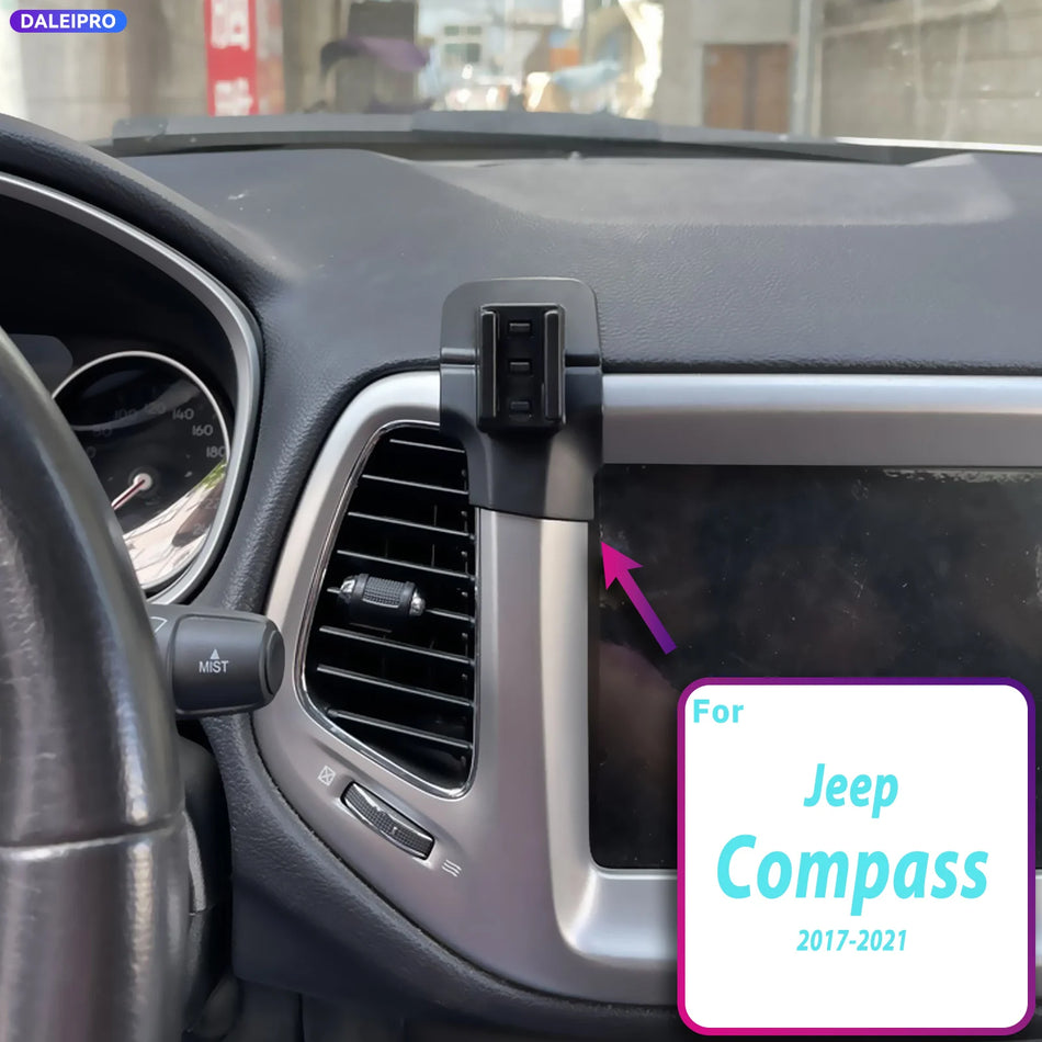 Suport pentru telefon cu încărcare rapidă de 66W pentru Jeep Compass 2017 2021