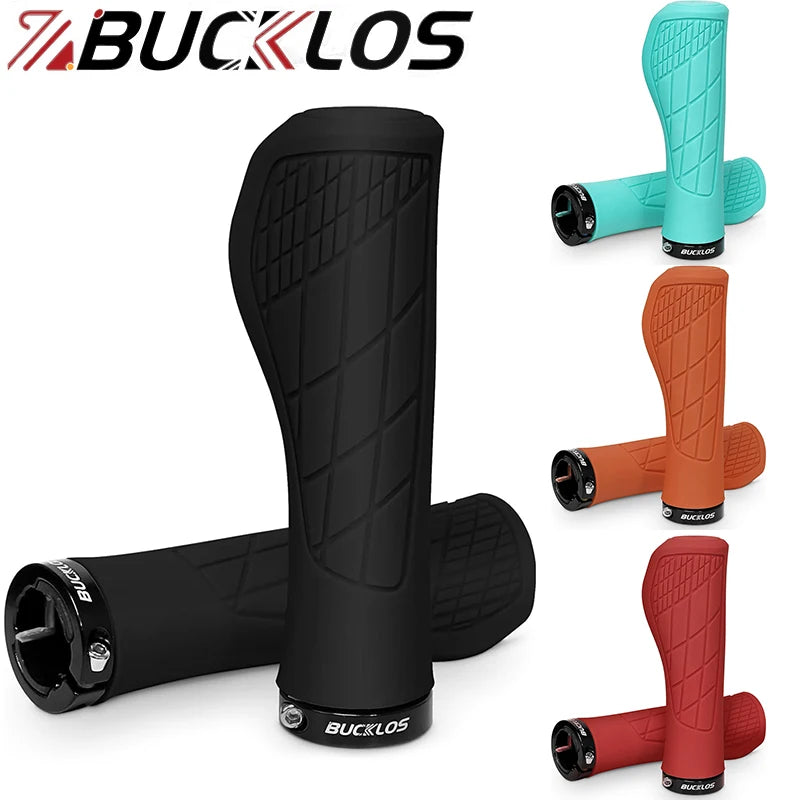 BUCKLOS Ergonomic Mountain Bike Handlebar Grips - Comfortable &amp; Durable