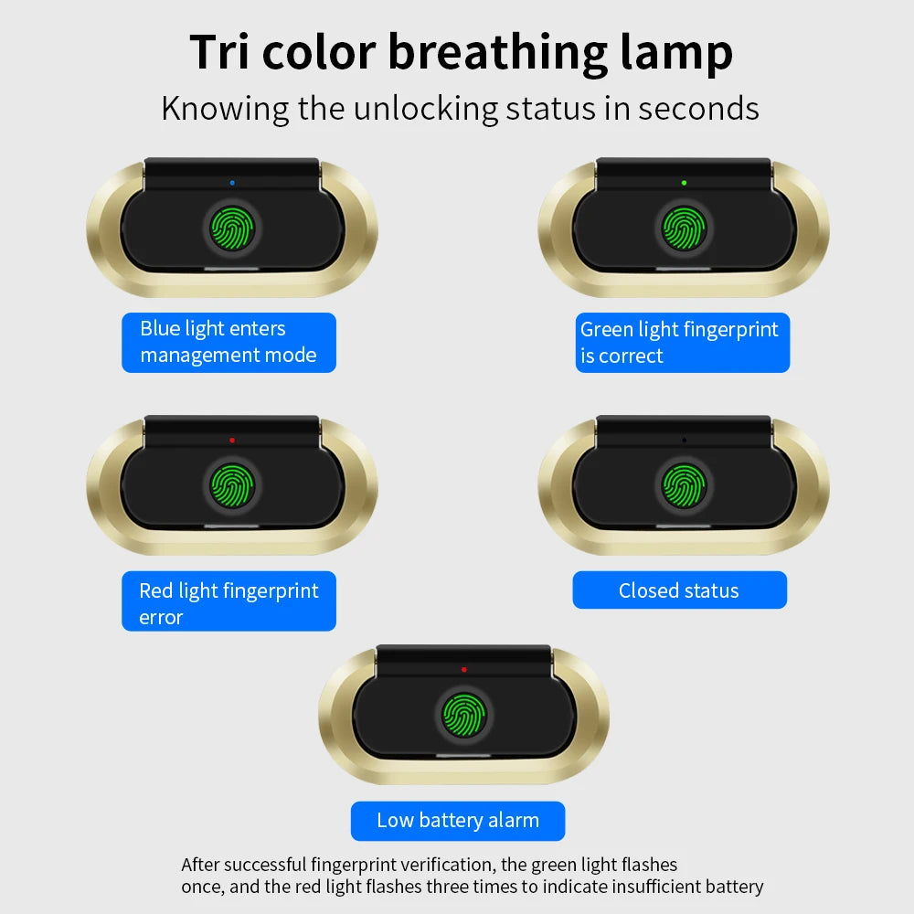 ES832S Biometric Drawer Lock &ndash; Fast Fingerprint Access