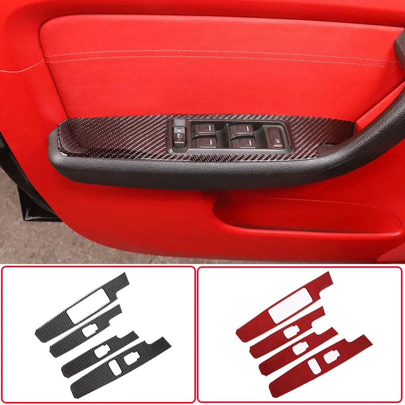 Hummer H3 2005 2009 Κάρβουνου Ίνας Πλαίσιο Κουμπιού Ανύψωσης Αυτοκόλλητο