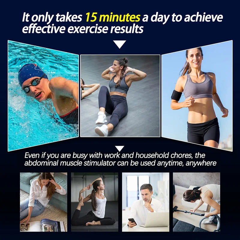 Brangdy Smart Muscle Toner EMS Abdominal &amp; Arm Stimulator Belt