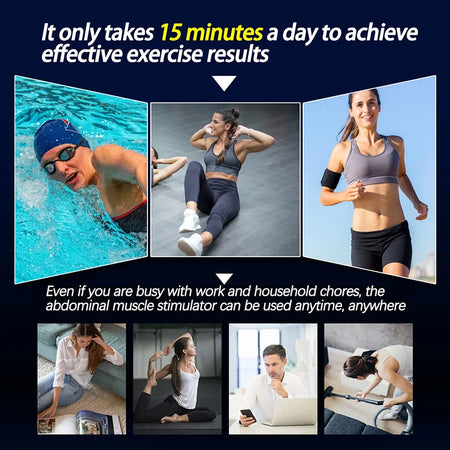 Brangdy Smart Muscle Toner EMS Abdominal &amp; Arm Stimulator Belt