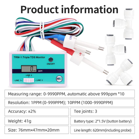 SM1 Single TRM1 Triple TDS Meter &ndash; Real Time Quality Monitor Triple TDS Meter