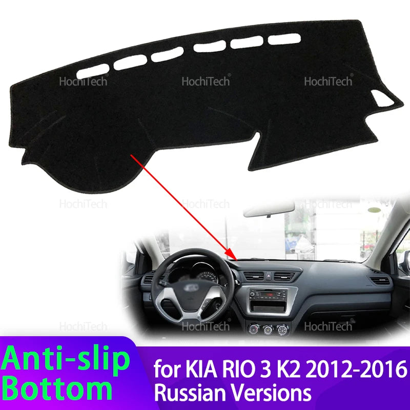 Prietaisų skydelio kilimėlis su saulės apsauga Kia Rio K2 2012-2016