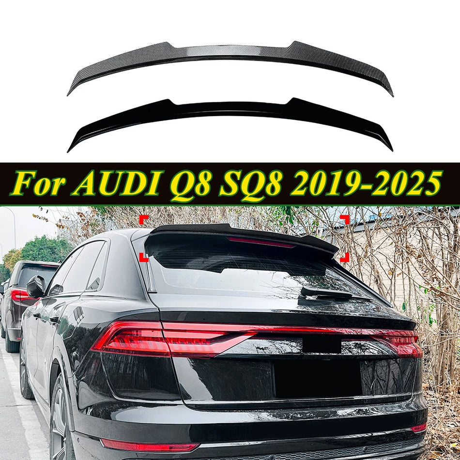 Audi Q8 SQ8 2019 až 2025 Zadní křídlo Tělo Kit ABS Spoiler