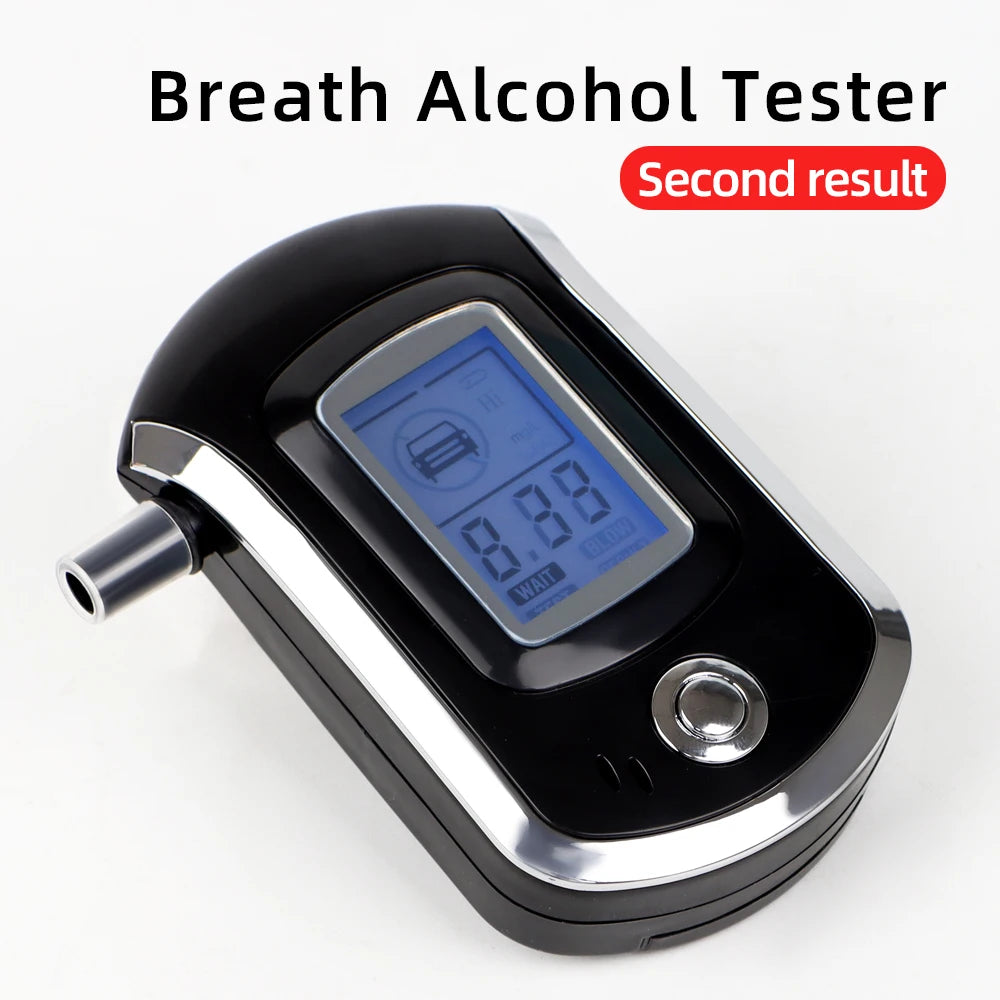 AT6000 Digital Alcohol Tester &ndash; Clear LCD Screen Display
