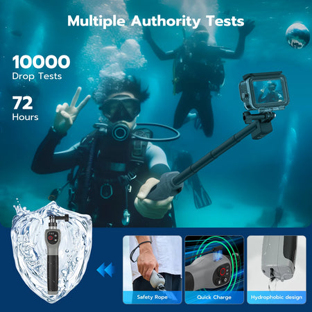 TELESIN Underwater Selfie Stick &ndash; Waterproof and Extendable for GoPro