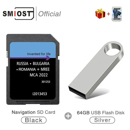 SMIOST Ford MCA 2022 Navigation SD Card &ndash; East Europe Maps CHINA / MCA EAST with USB