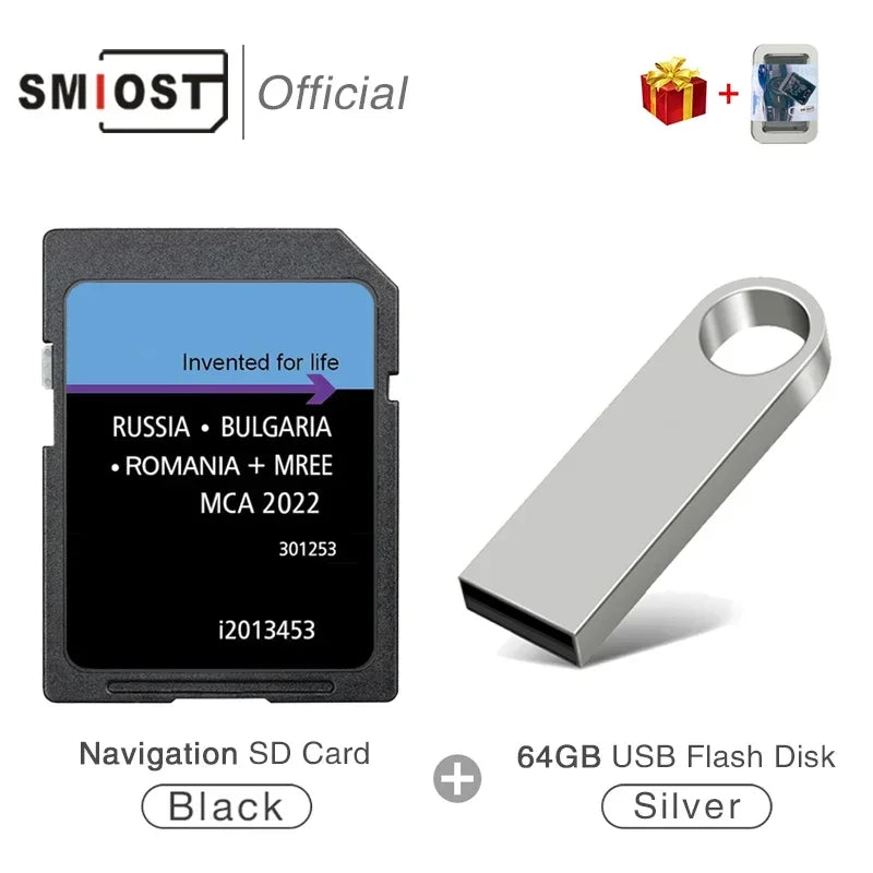 SMIOST Ford MCA 2022 Navigation SD Card &ndash; East Europe Maps CHINA / MCA EAST with USB