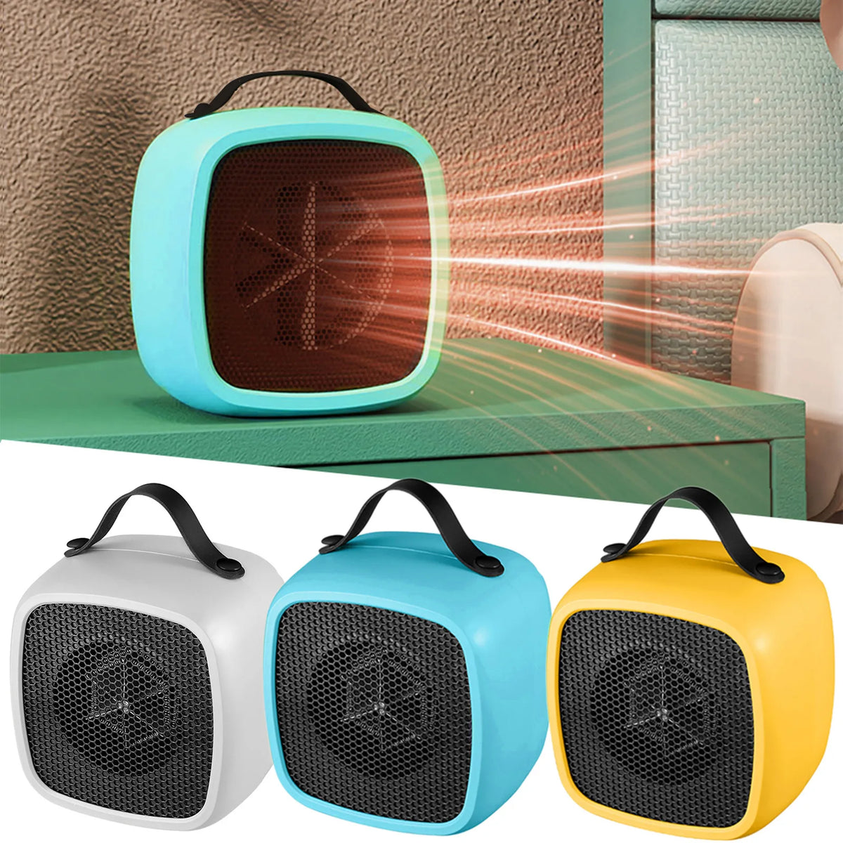 Portable Mini Heaters - Fast Heating PTC Ceramic Warm Air