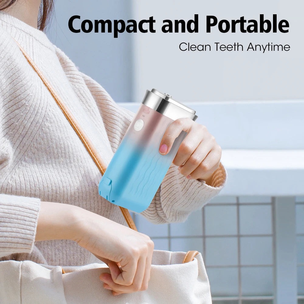 Portable Rechargeable Oral Irrigator Water Teeth Flosser for Travel and Home