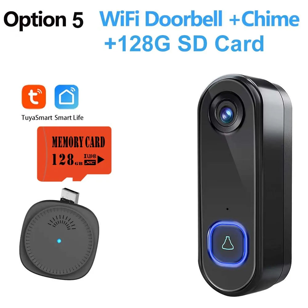 TUYA Doorbell Camera &ndash; 1080P Video, Alexa, Google Home Option 5