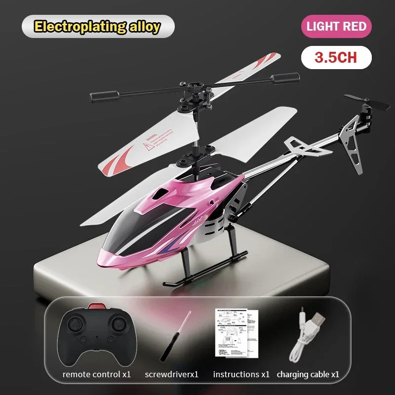 3.5Ch Rc Helicopter Alloy &ndash; App Controlled Flight Time 3.5CH red alloy