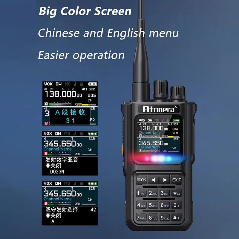 Btonera BT8000 Full Band Ham Radio &ndash; 256 Channel Air Band