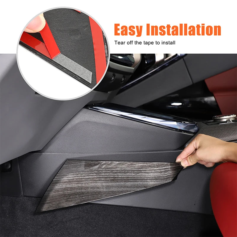 2Pcs ABS uhlíkových vlákien konzolový trim pre BMW X3 G45 2025