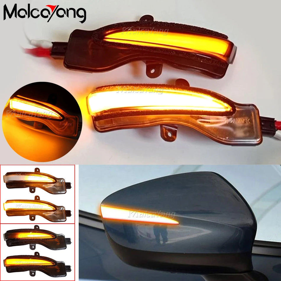 Side Mirror Turn Signal Lights With Dynamic LED For Mazda CX-3 CX-4 CX-5