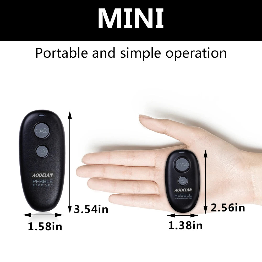 AODELAN Wireless Shutter Release Remote for Canon, Nikon, Fujifilm