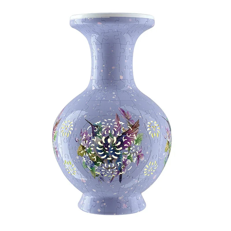 Puzzle Led Fretwork Waterproof Flower Planter &ndash; LED Glow Purple Bird