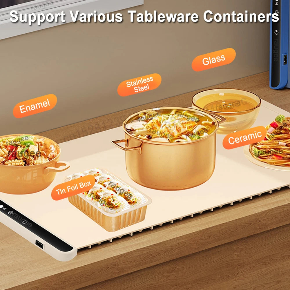 Electric Warming Tray Food Warmer Plate &ndash; Fast Heating