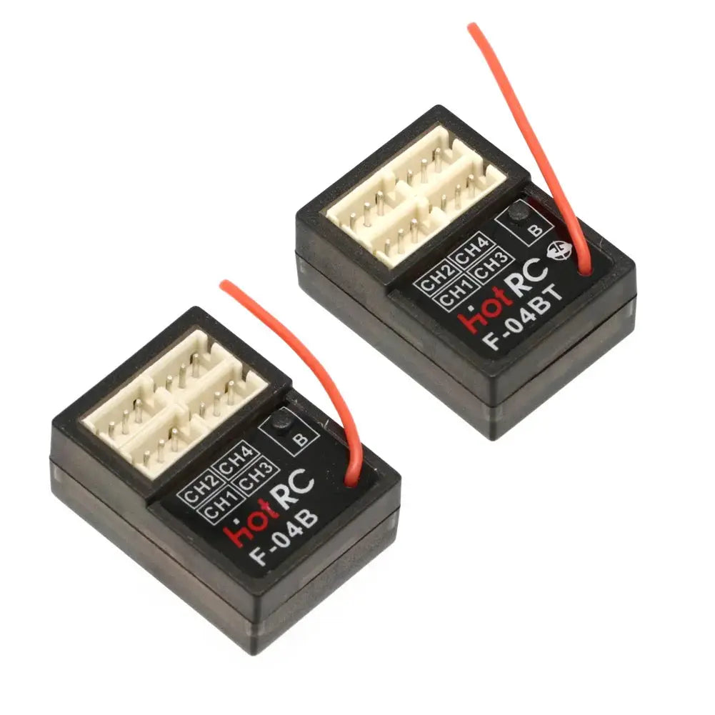 HOTRC 2.4Ghz F-04A F-06A F-08A F-01A F-04AT F-06AT F-08AT F-01AT with Gyro Light 4/6/8Ch Rc Receiver for Hotrc Rc Transmitter by InterCyprus Trading Ltd