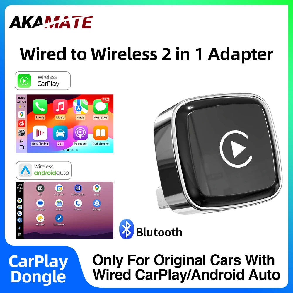 2in1 Mini Wireless CarPlay Adapter &ndash; Wireless Android Auto
