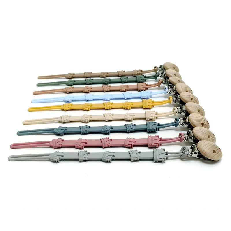 Pacifier Chain Clip &ndash; Multi-Functional Silicone Anti-Drop Design