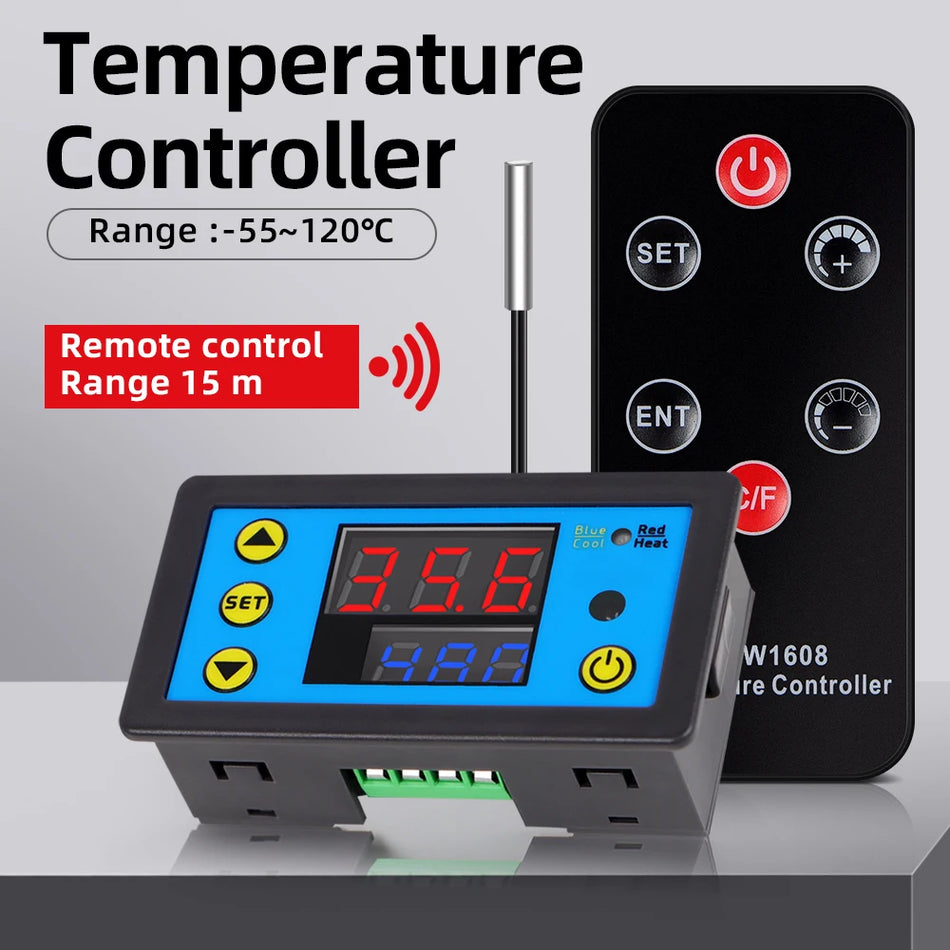 Digital Temperature Controller With Remote - NTC Sensor Default Title