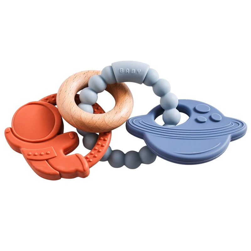 Silicone Animal Teether Ring for Babies 4