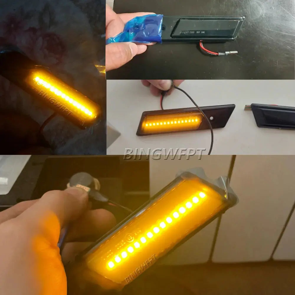 1Pair For BMW E32 E34 E36 1990-1996 M3 M5 3 5 7 SERIES Dynamic LED Car Side Marker Lights Repeater Signal Lamp by InterCyprus Trading Ltd