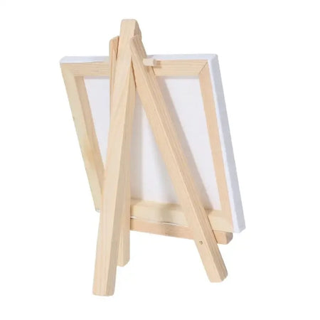 12Pcs 5 Inch Mini Easel Set &ndash; 3x3 Inch Canvases Included