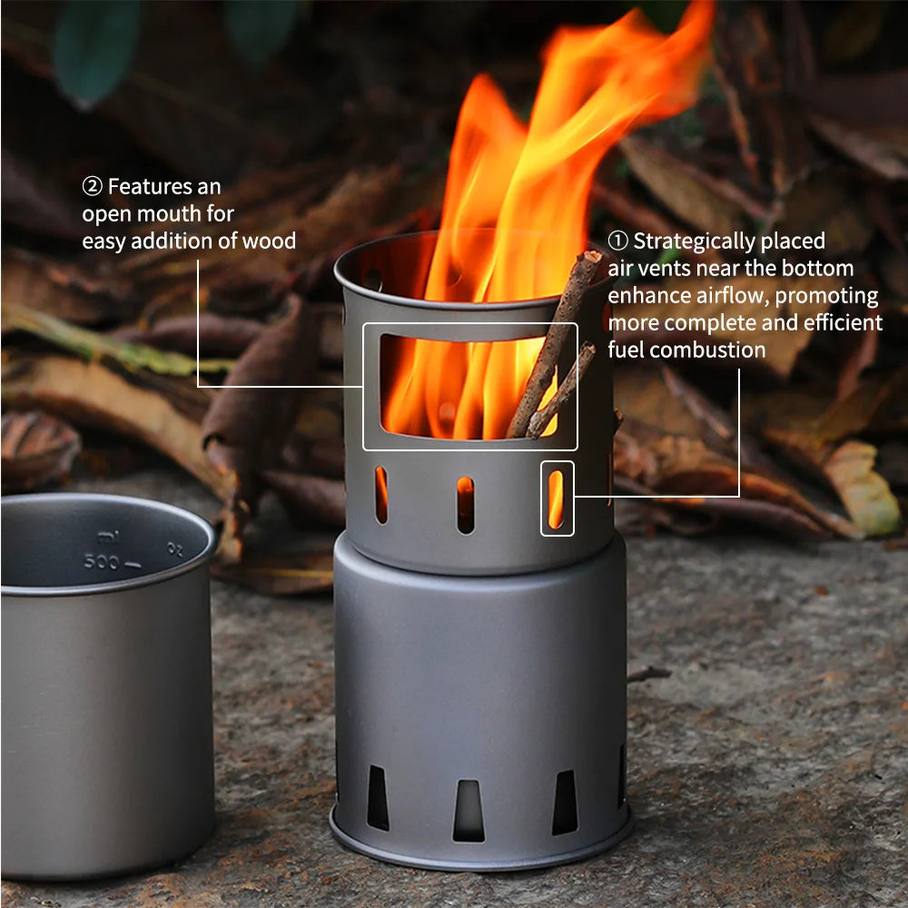 Portable Wood Burning Folding Stove &ndash; Ultra Lightweight