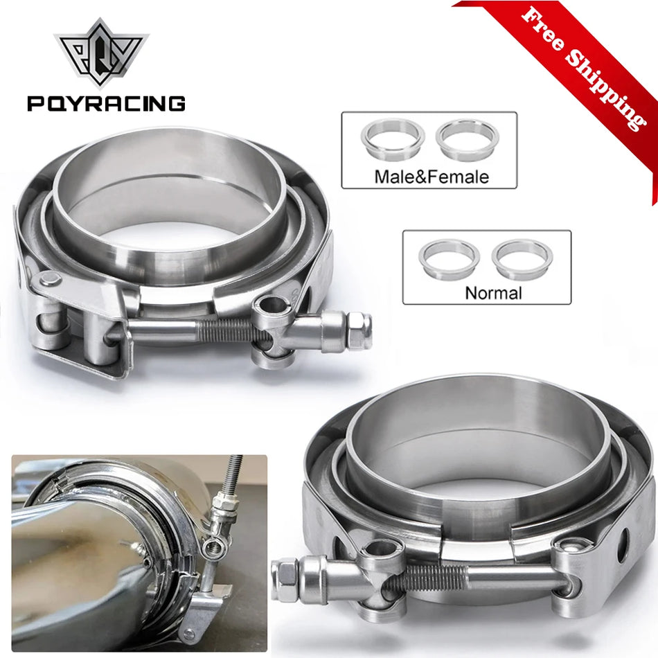 Nerūdijančio plieno 304 V juostos flanšo spaustuvų rinkinys 2 iki 4 colių vyriškas moteriškas