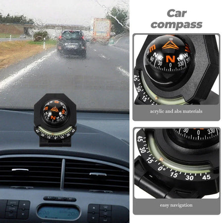 2-In-1 Car Compass With Inclinometer - Digital Inclinometer