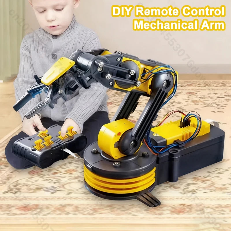 Doe-het-zelf elektrische afstandsbediening robotarm voor STEM-leren, educatief RC-speelgoed