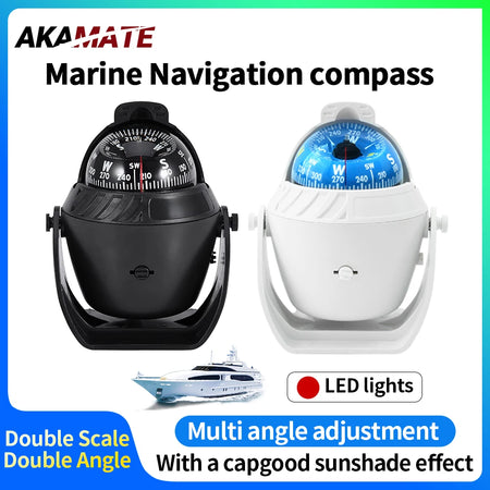 Ball Shaped Navigation Compass &ndash; Pivoting Marine Design