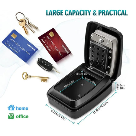 Creative Waterproof Hanging Key Box - 12 Digit Code Lock