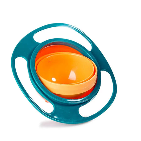 Gyro Bowl 360&deg; Spill-Proof Feeding Dish for Babies and Toddlers Green