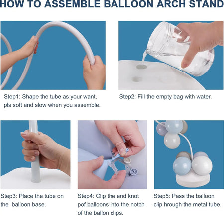 Balloon Stand Arch - Flexible Balloon Column for Weddings, Parties, &amp; Events - 2.8M/1.9M