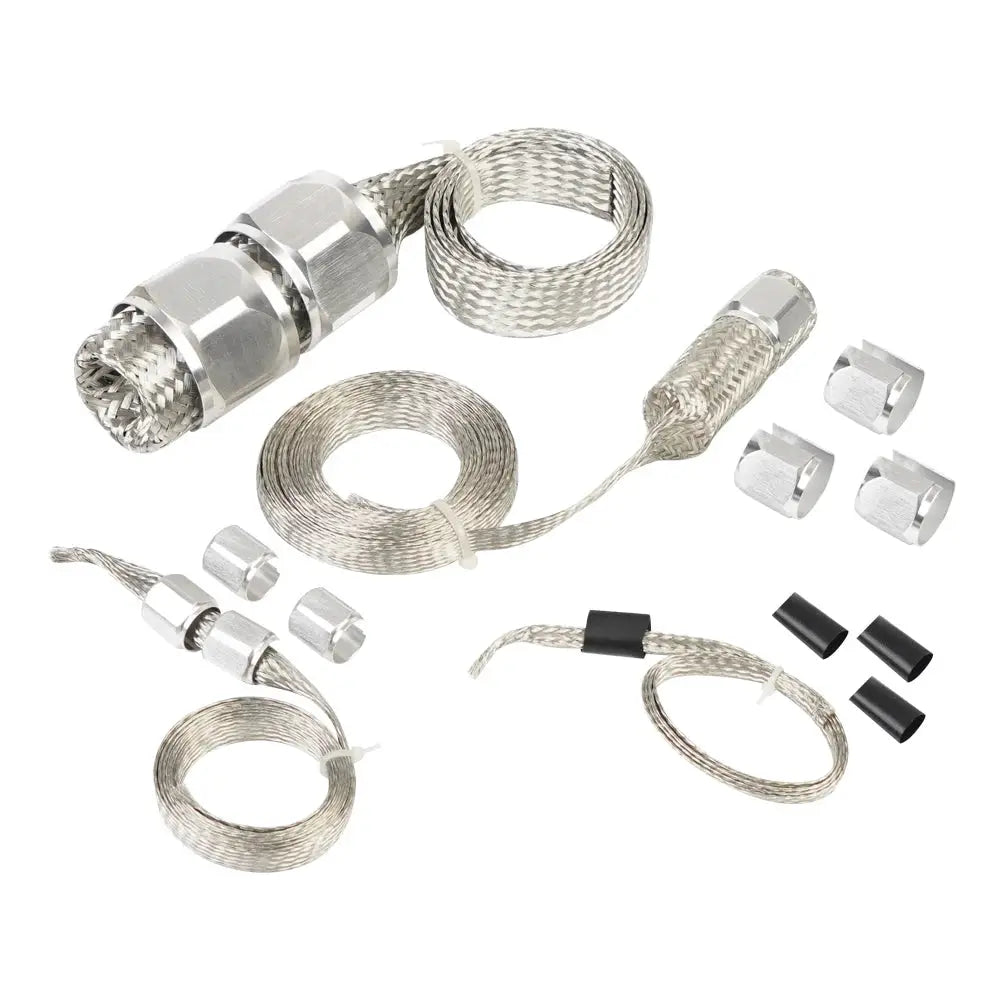 Universal Stainless Steel Braided Hose Kit Oil/Fuel/Vacuum/Radiator/Heater Engine Line Hose Sleeve Dress Up Kit by InterCyprus Trading Ltd