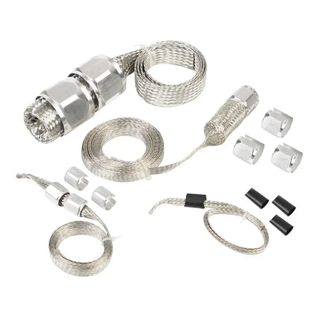 Universal Stainless Steel Braided Hose Kit Oil/Fuel/Vacuum/Radiator/Heater Engine Line Hose Sleeve Dress Up Kit by InterCyprus Trading Ltd