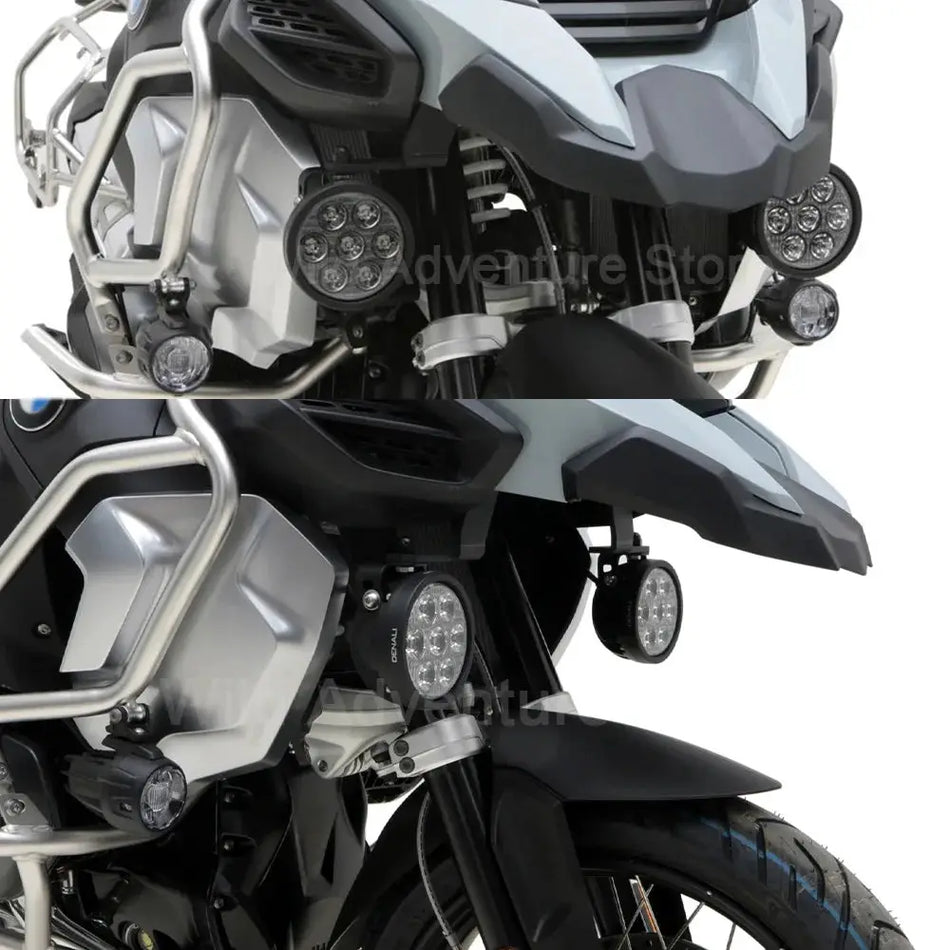 For BMW R1200GS/ADV R1250 GS/Adventure gs 1200 1250 LC Motorcycle Fog Light Bracket Mount Auxiliary Light Holder Accessories by InterCyprus Trading Ltd