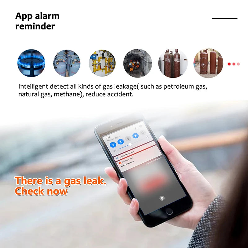Tuya WiFi Gas Detector &ndash; LED Display and App Control