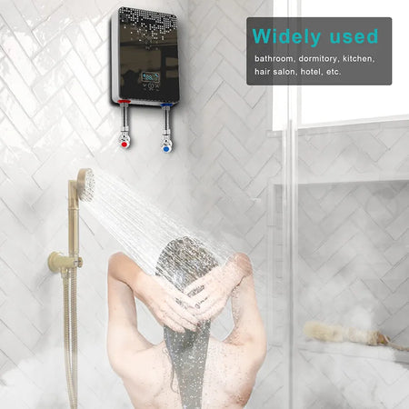 Instant Electric Water Heater Shower - Temp Display